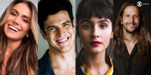 Giovanna Antonelli, Mateus Solano, Valentina Herszage e Vladimir Brichta são os protagonistas de Quanto Mais Vida Melhor (Foto: Montagem/TV Foco)