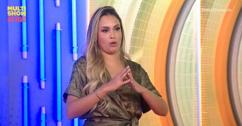 Sarah no BBB21 (Foto: Reprodução)