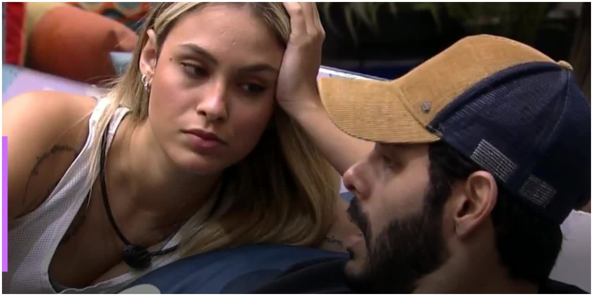 Sarah e Rodolffo durante conversa no BBB21 - Foto: Reproduçao