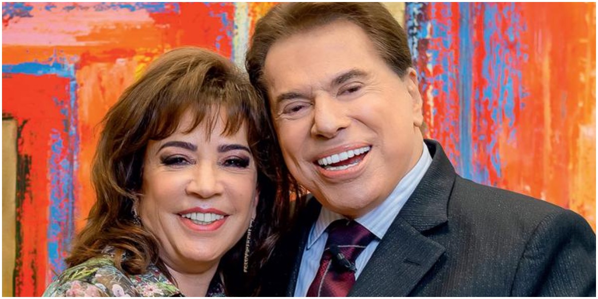 Silvio Santos e Íris Abravanel 