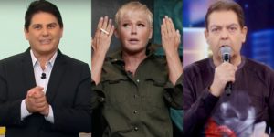 Xuxa, Faustão e César Filho tiveram nomes envolvidos no polêmico Papa-Tudo (Foto: Reprodução/Record/GNT/TV Globo)