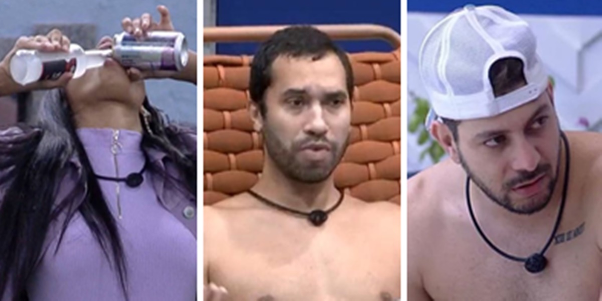 Pocah, Gilberto e Fiuk no BBB21 (Imagem: Montagem/TV Foco)