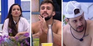 Juliette, Arthur e Caio no BBB21 (Imagem: Montagem)