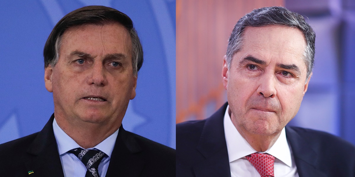 Bolsonaro ataca Barroso após CPI da pandemia (Imagem: Montagem) 