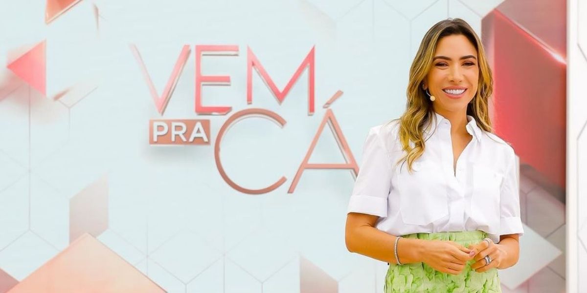 Patrícia Abravanel durante "Vem Pra Cá , do SBT (Reprodução) 