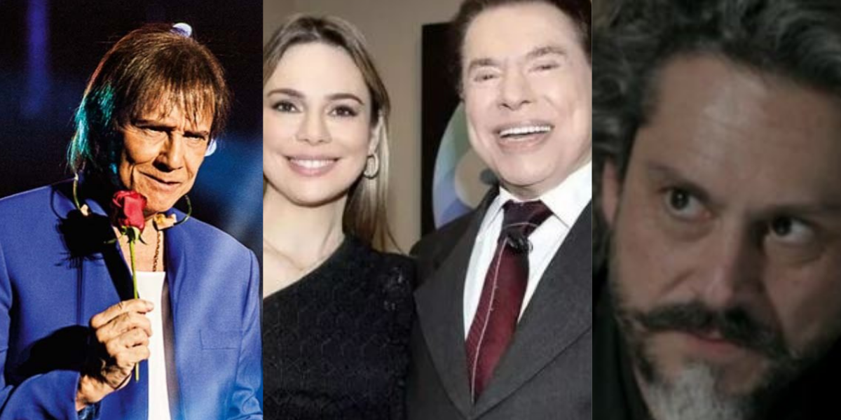 Roberto Carlos, Rachel Sheherazade, Silvio Santos e Globo (Reprodução) 