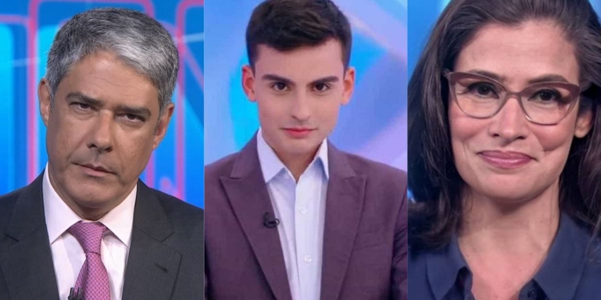 William Bonner, Dudu Camargo e Renata Vasconcellos (Reprodução)