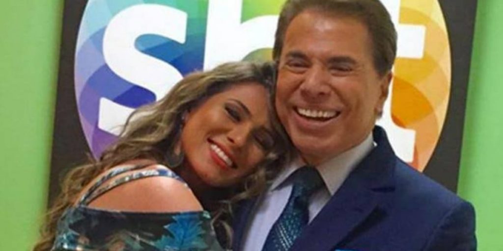 Lívia Andrade e Silvio Santos