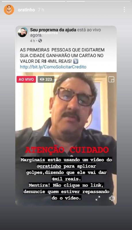 Ratinho fez denúncias nas redes sociais (Foto: Reprodução)