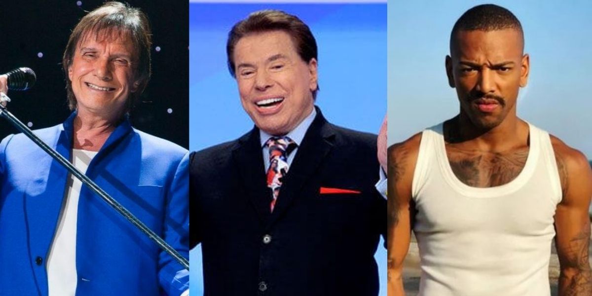 Roberto Carlos, Silvio Santos, Nego do Borel (Reprodução)