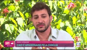 O ex-BBB Caio foi o convidado de Ana Maria no Mais Você (Foto: Reprodução)