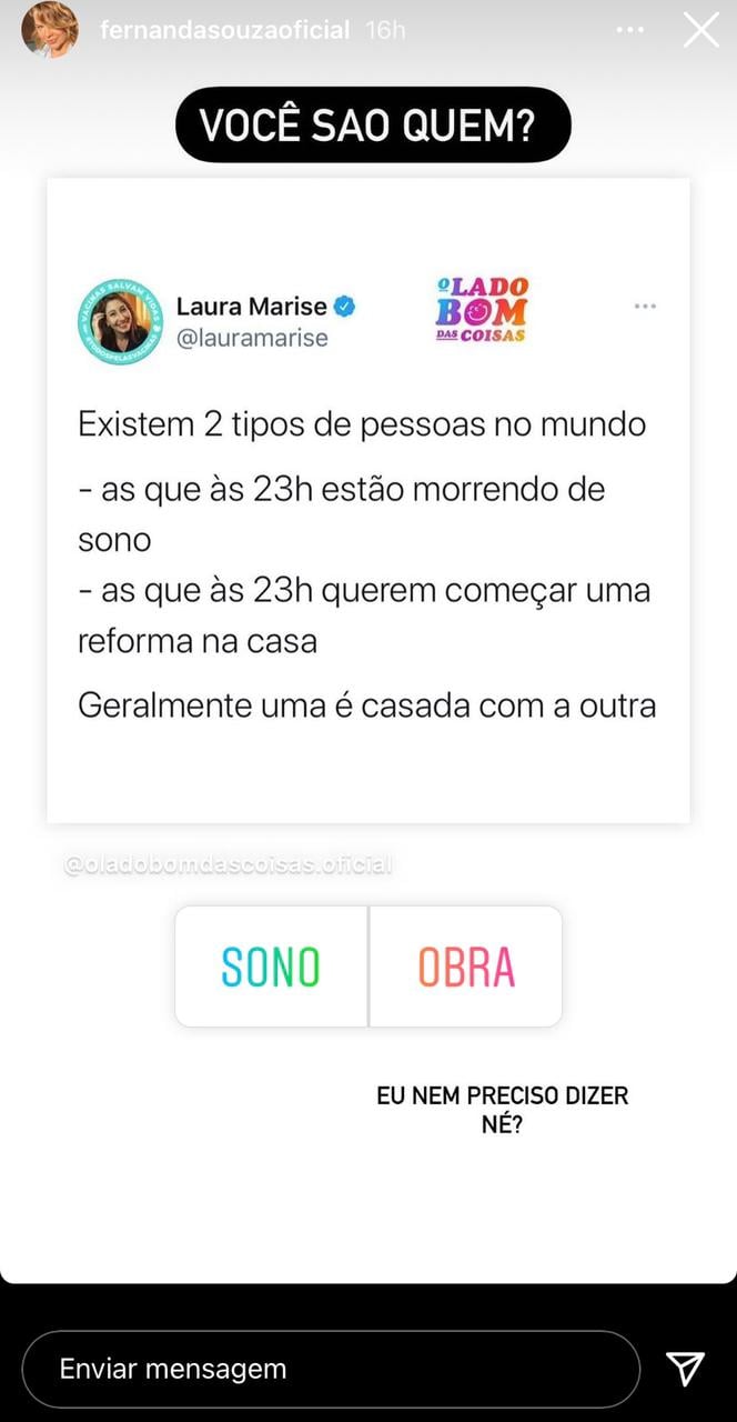 Fernanda expôs sobre casamento (Reprodução: Instagram)