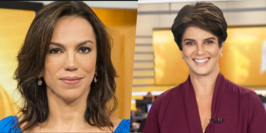 Mariana Godoy e Ana Paula Araújo comandam telejornais nas manhãs de Globo e Record (Foto reprodução) 