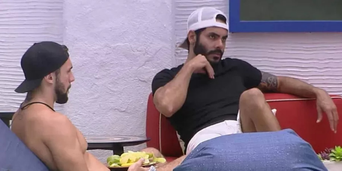 Arthur e Rodolffo falam mal de Fiuk no BBB21 (Foto: Reprodução)