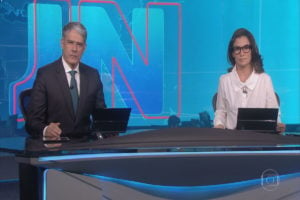 William Bonner e Renata Vasconcellos no Jornal Nacional (Foto: Divulgação)