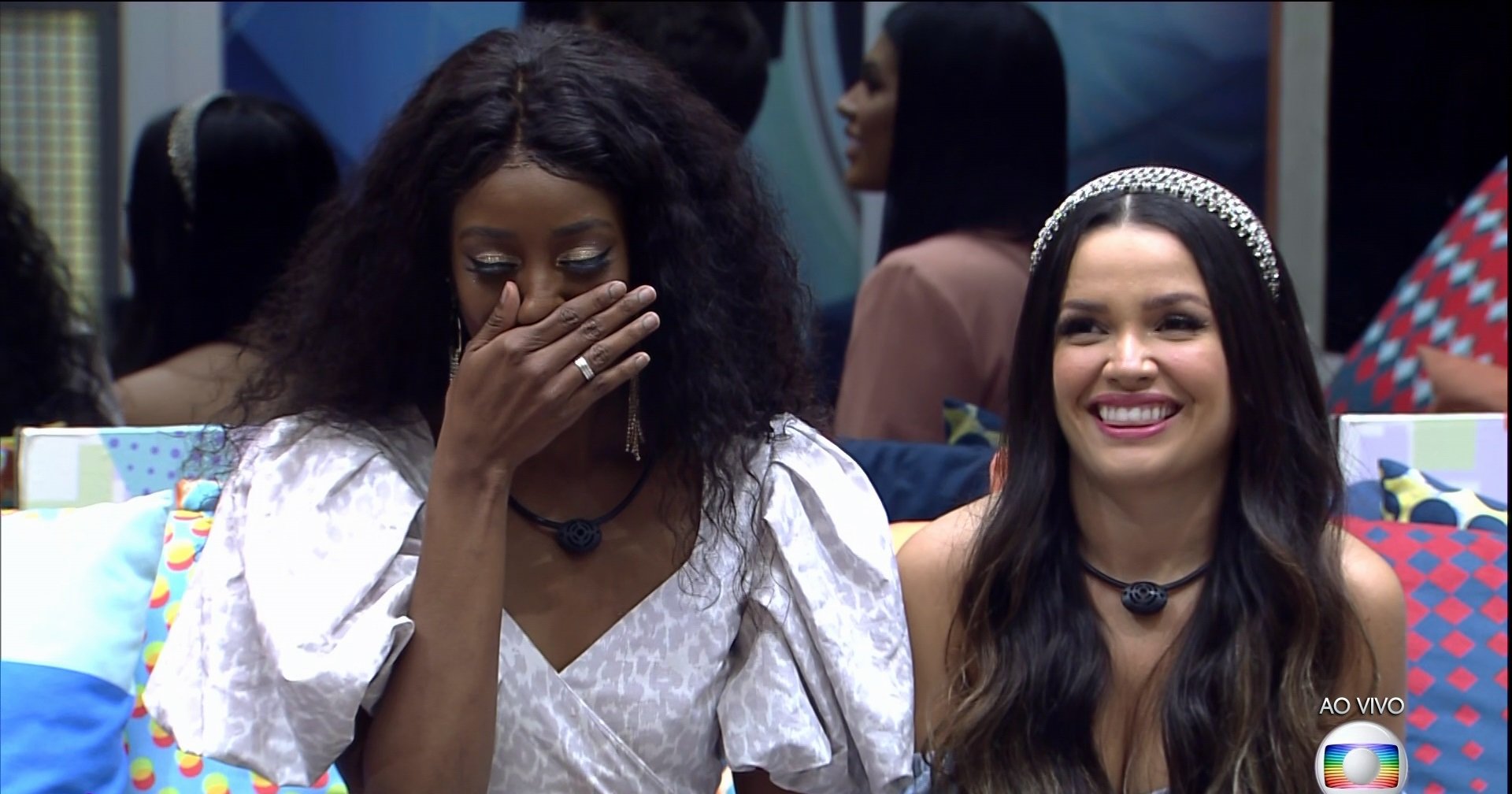 Camilla de Lucas e Juliette pouco antes da eliminação do Big Brother Brasil (Foto: Reprodução)