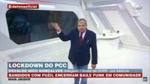 Jornalista perdeu a paciência ao vivo (Foto: Reprodução)