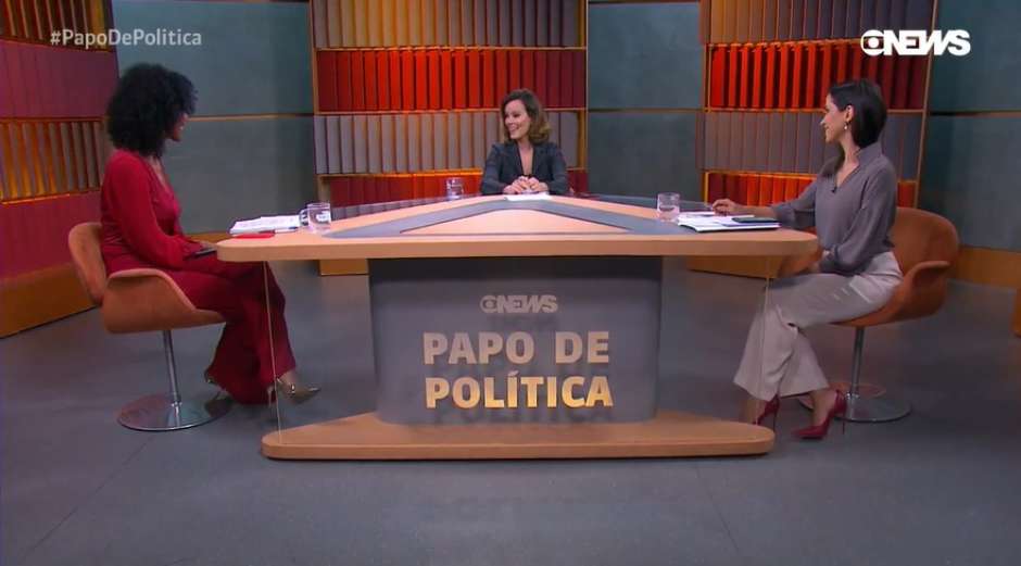 Maju Coutinho no novo programa de polícia da Globo News (Foto: Reprodução)