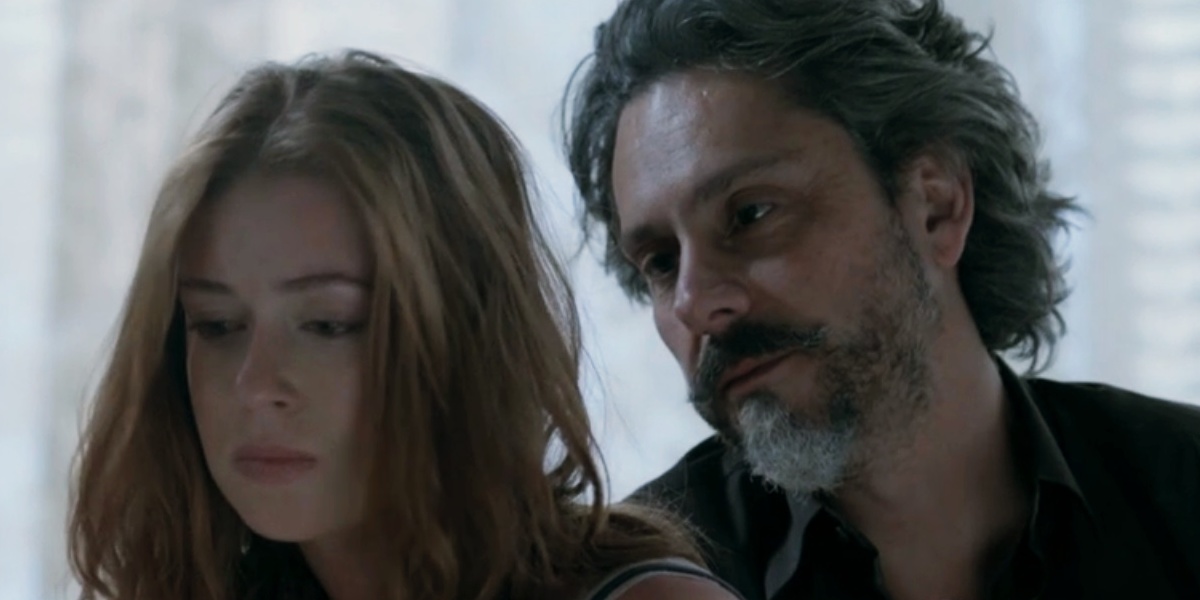 Maria Isis (Marina Ruy Barbosa) com o Comendador (Alexandre Nero) em Império (Foto: Reprodução/Globo) josé alfredo