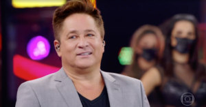 Leonardo esteve presente no Faustão da Globo (Foto reprodução)