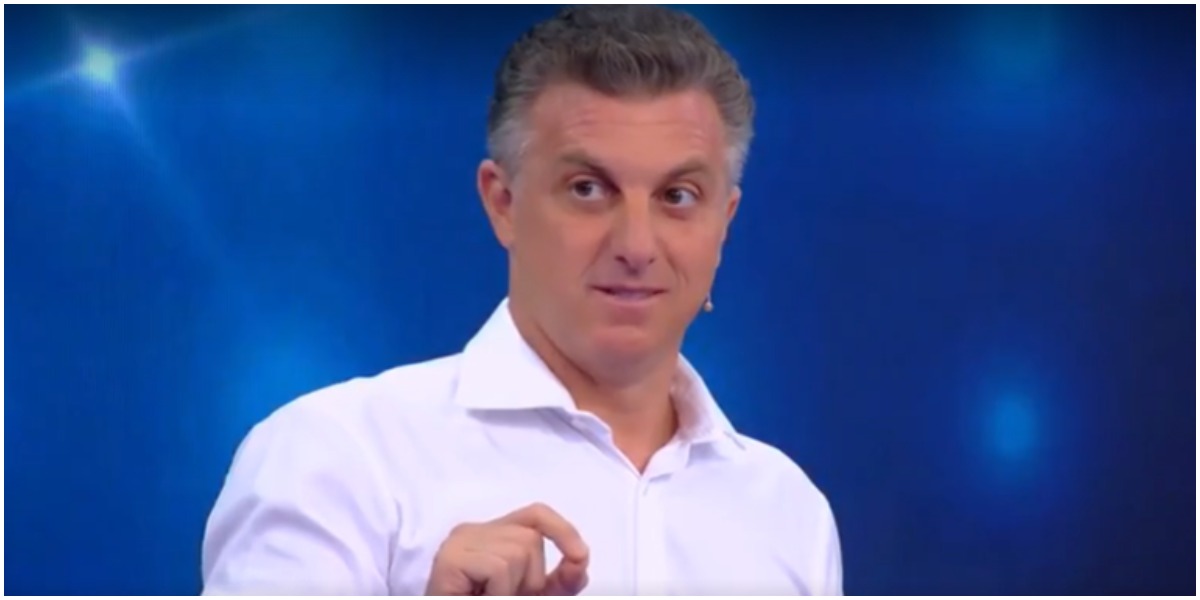 Luciano Huck usou o espaço do Caldeirão, na Globo, para protestar (Foto: Reprodução)