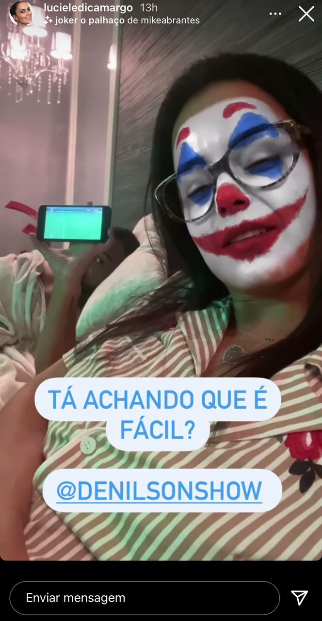 Luciele Di Camargo e Denílson (Reprodução: Instagram)