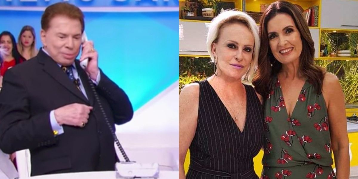 Silvio Santos, Fátima Bernardes e Ana Maria (Montagem: TV Foco)