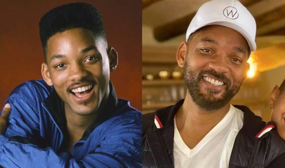 Will Smith durante e depois da série (Foto: Reprodução)