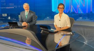 William Bonner e Renata Vasconcellos no JN (Foto: Divulgação/Globo)