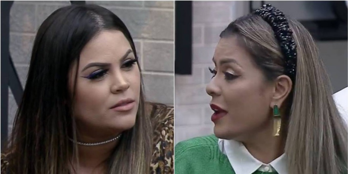 Barraco: Mari e Li Martins se desentenderam em programa ao vivo (Foto: Reprodução)