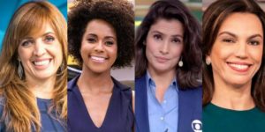 Poliana, Maju, Renata Vascellos e Ana Paula Araújo: Revelado o salário absurdo do quarteto da Globo (Foto: Reprodução)