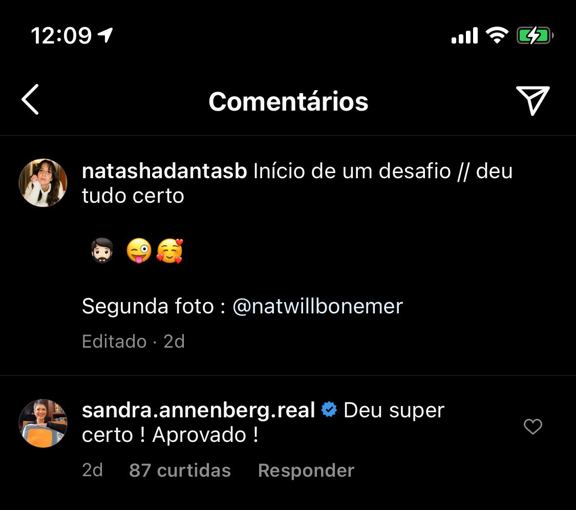 Sandra Annenberg manda recado para esposa de Bonner (Reprodução)