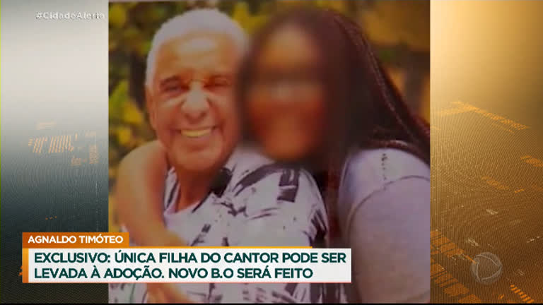 Agnaldo Timóteo e a filha adotiva, Keyti (Foto: Reprodução/Record)