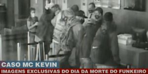 Datena mostrou com exclusividade algumas imagens da correria no hotel após a queda de MC Kevin na sacada do quinto andar (Foto: Reprodução / Band)