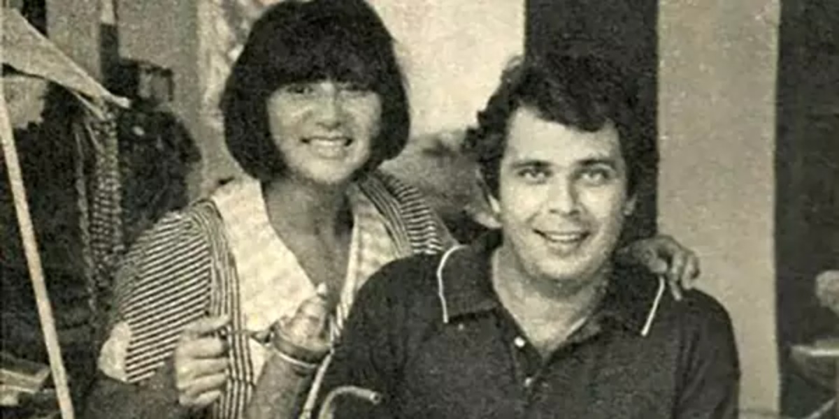 Dorinha Duval e o então marido, Paulo Sérgio Garcia de Alcântara (Foto: Reprodução)