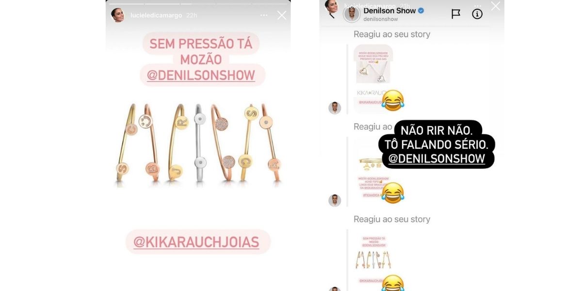 Denílson teve conversa vazada pela esposa e recebeu "ameaça" (Reprodução: Instagram)