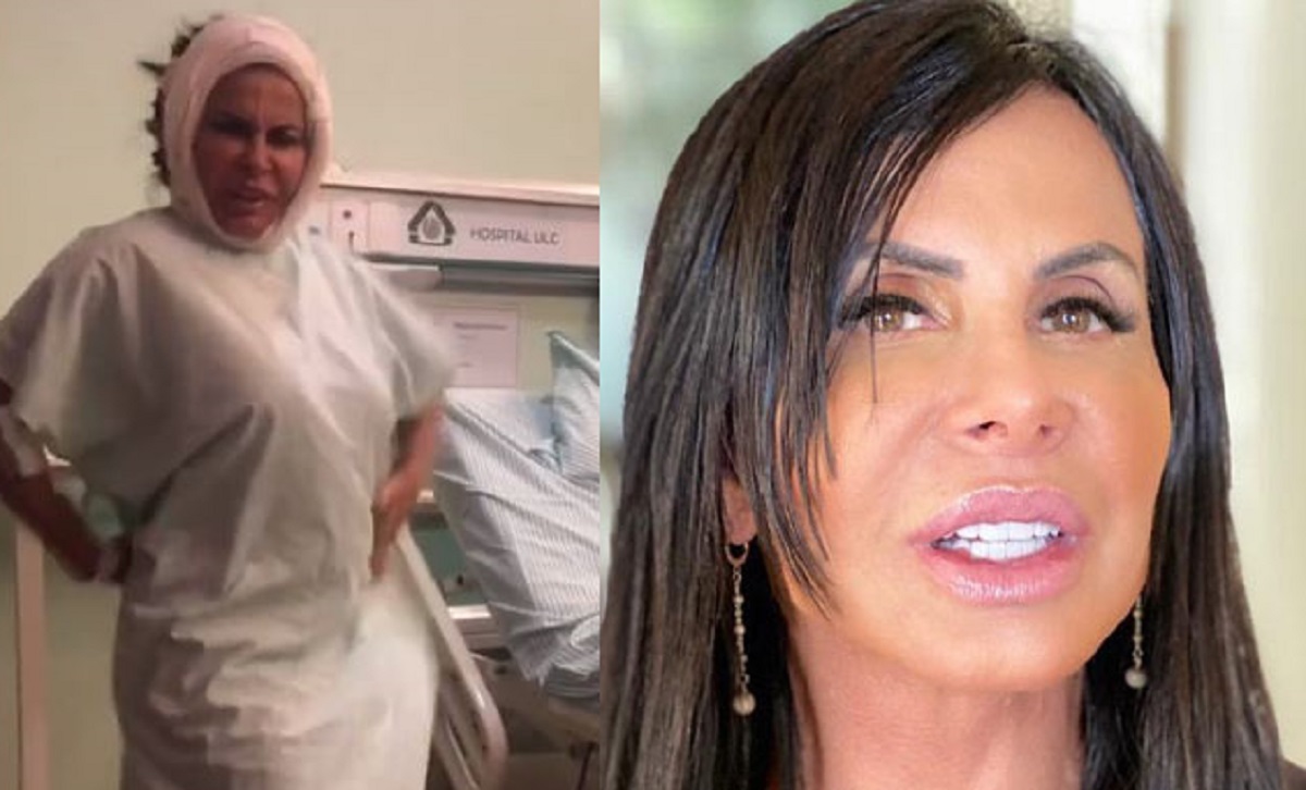 A cantora e Rainha dos Memes, e Rainha do Bumbum, Gretchen, foi parar no hospital após mais uma operação em plena pandemia do novo coronavírus (Foto: Reprodução)