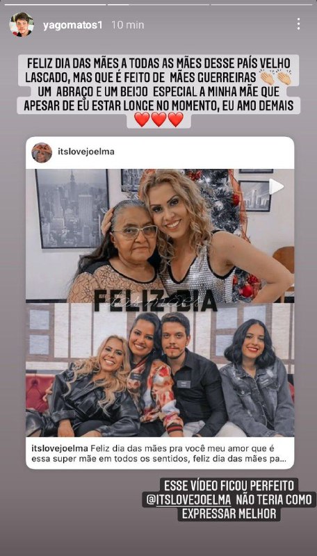 Joelma recebeu mensagem do filho (Foto: Reprodução)