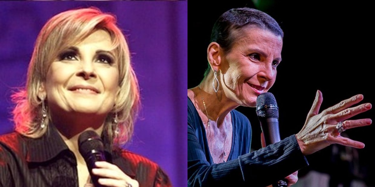 Ludmila Ferber antes e depois do câncer (Foto: Reprodução)