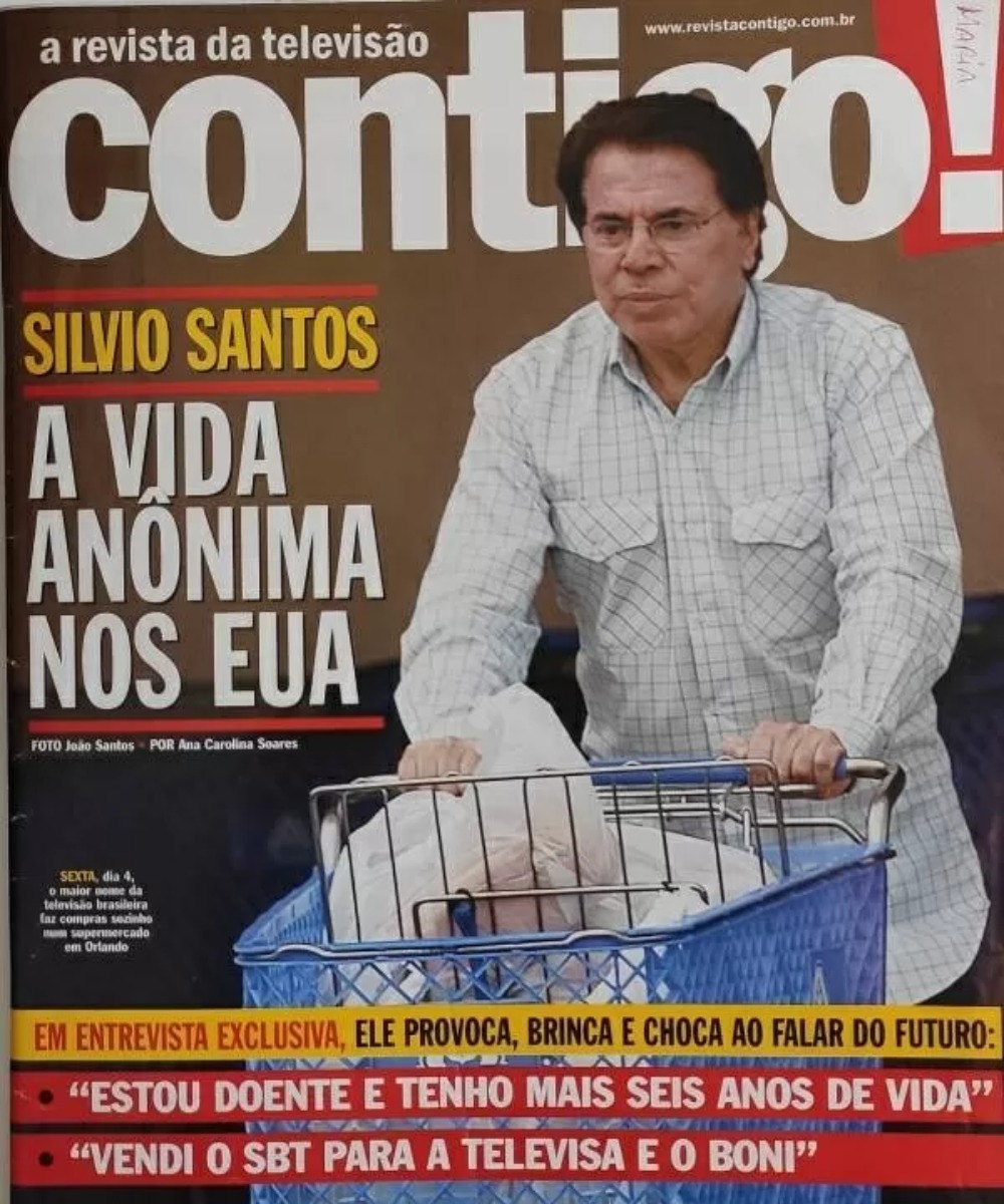 Capa da revista Contigo! sobre Silvio Santos (Foto: Reprodução/Splash)