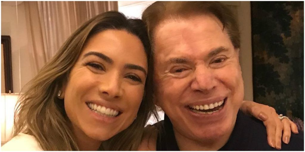 Silvio Santos com a filha mais nova, Patricia Abravanel - Foto: Reprodução