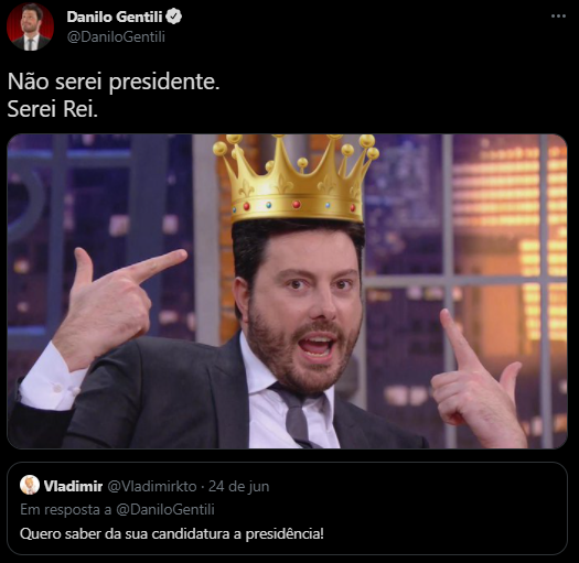 Danilo Gentili surpreendeu