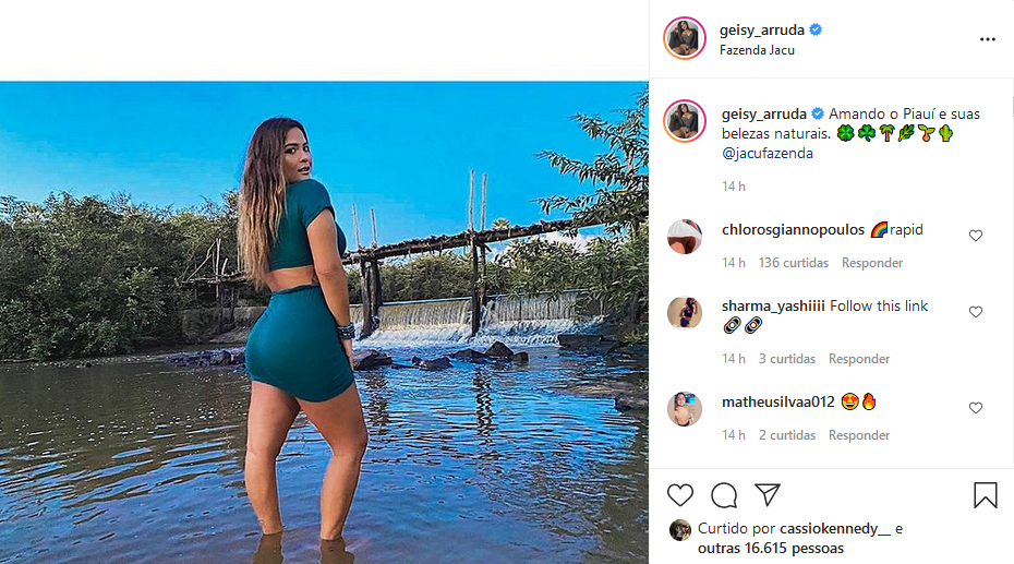 Geisy Arruda colocou o seu bumbum pra jogo (Foto: Reprodução)