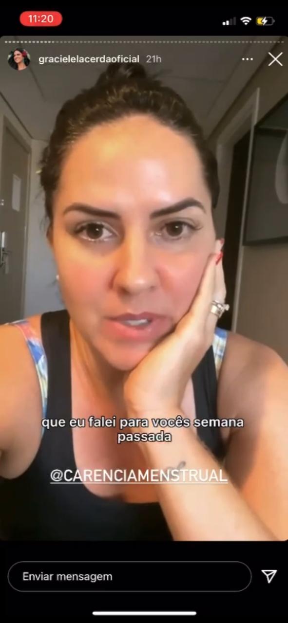 Graciele Lacerda escancara tristeza durante vídeo compartilhado no Instagram (Reprodução)