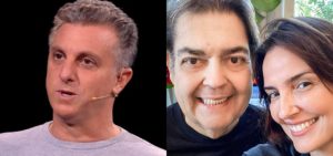 Luciano Huck, Faustão e Luciana Cardoso (Foto: Montagem/TV Foco)