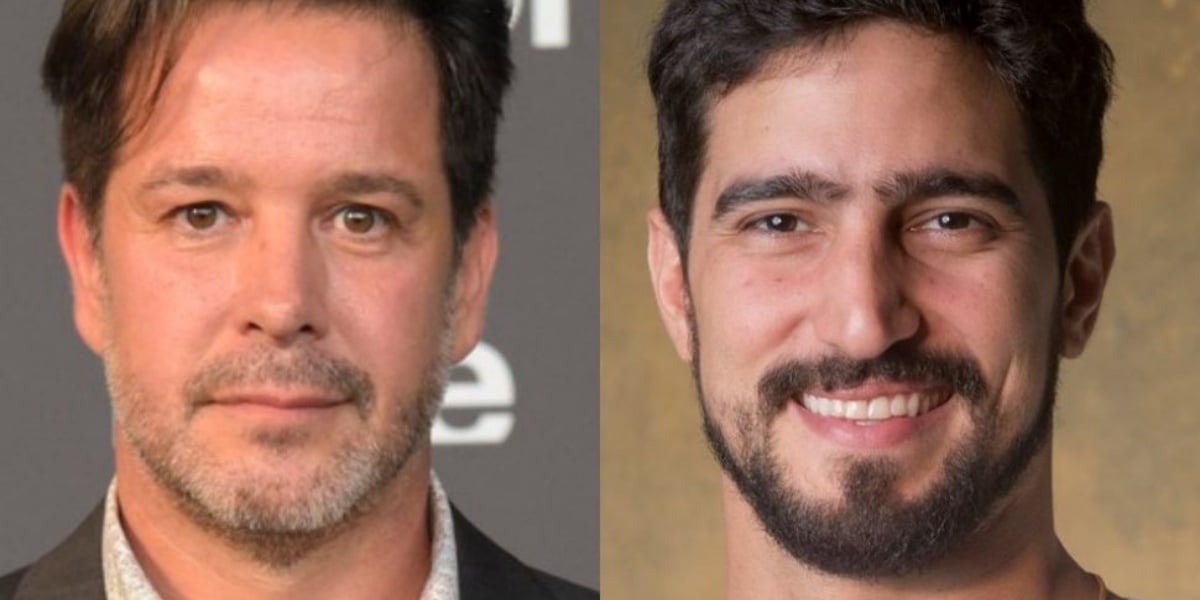 Novela tem Murilo Benício e Renato Goés em seu elenco (Imagem: Montagem)