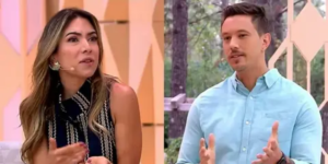 Patrícia Abravanel e Gabriel Cartolano no SBT (Imagem: Montagem)