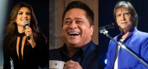 Paula Fernandes já entrou em polêmicas com Leonardo e Roberto Carlos (Foto: Montagem/TV Foco)