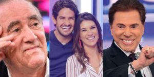 Renato Aragão, Pato, Rebeca Abravanel e Silvio Santos (Reprodução)