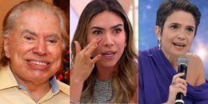 Silvio Santos, Patrícia Abravanel e Sandra Annenberg (Reprodução)